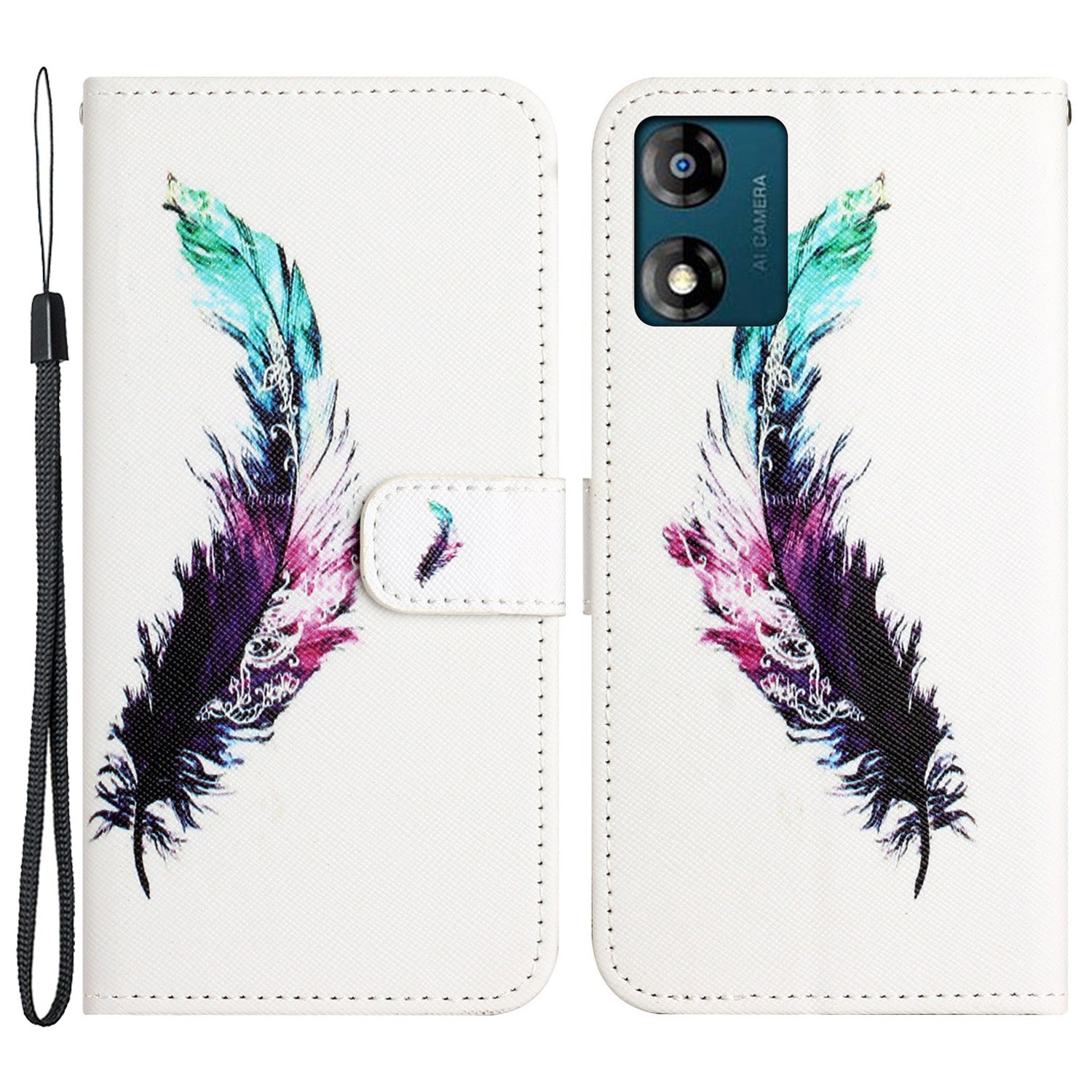 Wallet Case For Motorola Moto E13 4G Flip PU Leather 3D Pattern Printing Stand Phone Cover Wallet Case For Motorola Moto E13 4G Flip PU Leather 3D Pattern Printing Stand Phone Cover